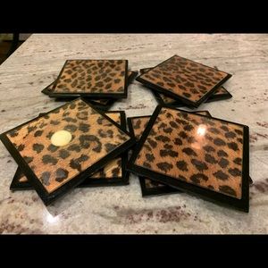 Leopard coasters - 8 count